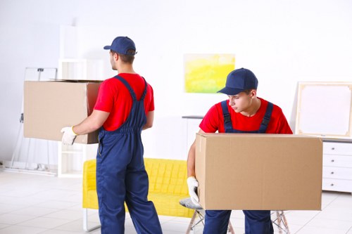 Movers handling a residential relocation in South Kensington