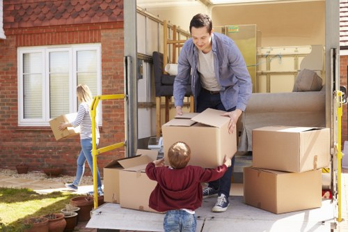 Flat removals team planning a move near South Kensington mansion blocks