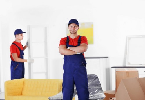 Same day removals team handling a South Kensington flat move
