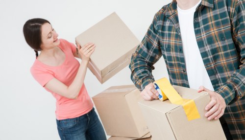Careful packing and loading for a South Kensington apartment move