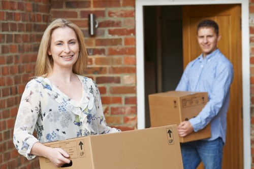 Moving home in a South Kensington residential street