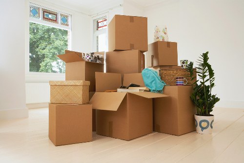 Removal van loading service for a South Kensington property move