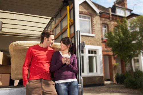 Careful loading and unloading for a South Kensington move