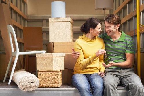 Careful packing and loading support for a flat move in South Kensington