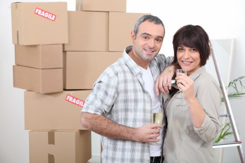 Waste items separated for lawful disposal during a removals clearance